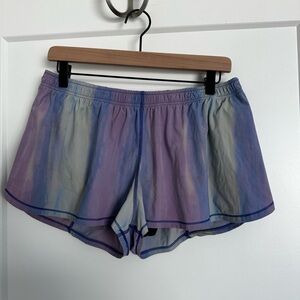 Jolyn Clothing Pastel Purple and Blue Shorts